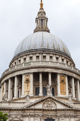 Obraz premium 18th century St Paul Cathedral, London, United Kingdom.