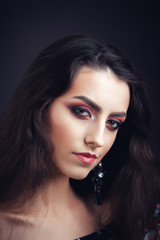 Fototapeta premium Young girl with beauty make up