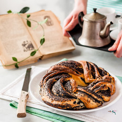 Poppy Seed Braided Babka Wreath