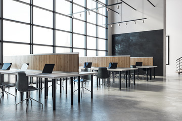 Modern coworking office interior