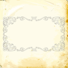 Vector baroque of vintage elements for design. 