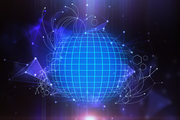 Obraz premium Abstract globe background