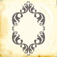 Vector baroque of vintage elements for design. 