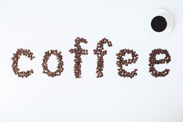 White coffee backdrop