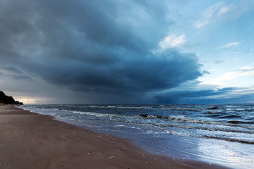 Stormy Baltic sea.