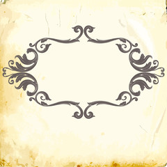 Vector baroque of vintage elements for design. 