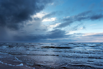 Stormy Baltic sea.