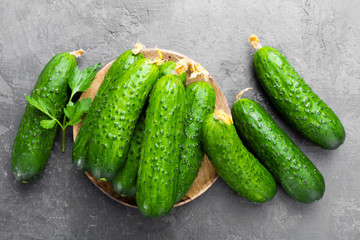 Fresh cucumbers