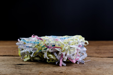 Pile of shredded paper for recycle - 198808793