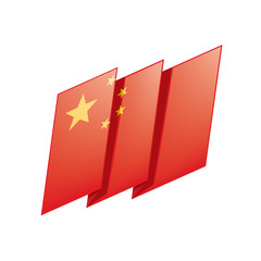 China flag, vector illustration