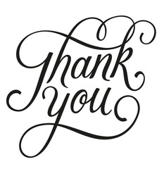 Thank You Lettering