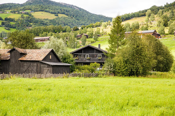 Fototapeta na wymiar Rural place in Norway