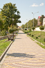 The city of Pyatigorsk. Gagarin Boulevard