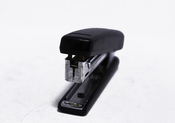Stapler stationery, black on white background