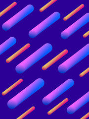 Vector colorbul abstract background. Liquid 3d shapes