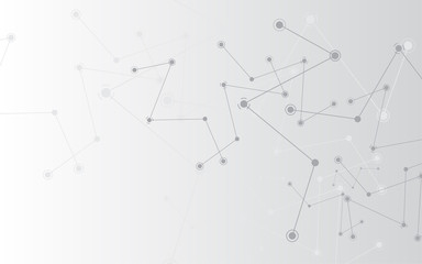 Abstract background connecting innovation dots and line communication concept