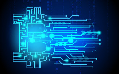 blue digital cryptocurrency coins