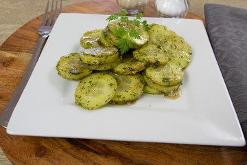 concombre à la vinaigrette