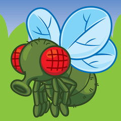 Cartoon Fly, Cute vector, Cute cartoon