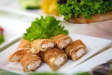 Appetizer canapés