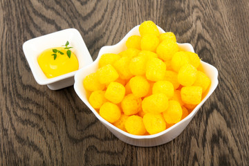 Cheese corn balls