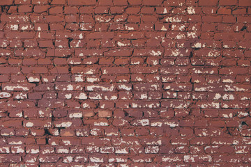 old red brick wall texture background