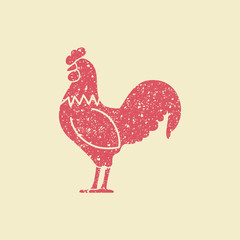 Rooster. Cock. Abstract rooster logo