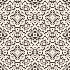 Fototapeta premium Vintage lace texture, seamless pattern
