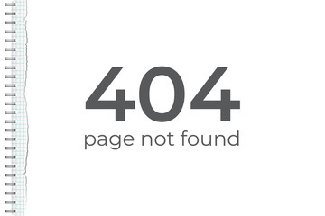 404 page not found concept. Vector design element.