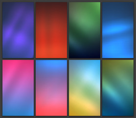Fototapeta premium Blurred backgrounds set