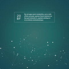 Abstract molecular science connection and technology graphic design