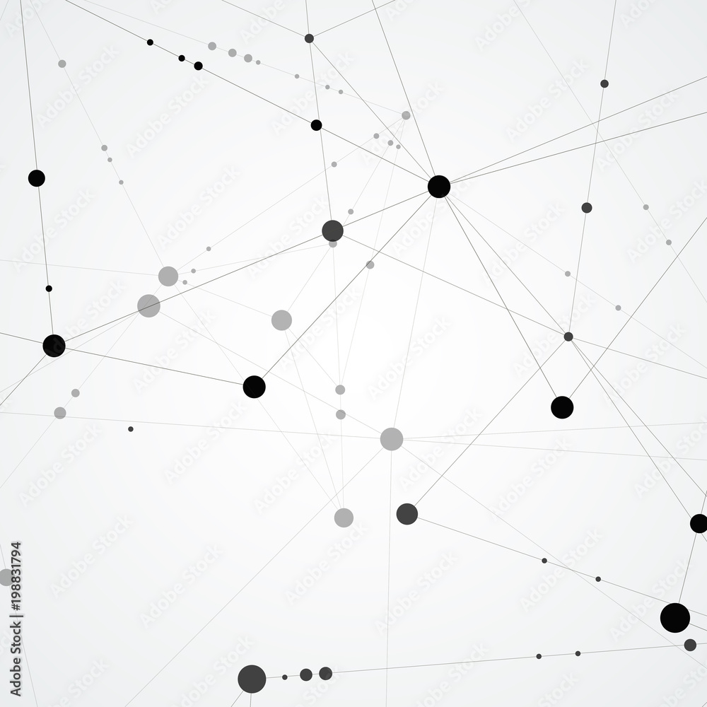 Aufkleber vector background with abstract molecular background for medical research, reports, scientific prese
