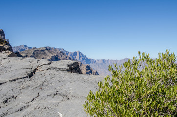 View on mountain ridge in Oman