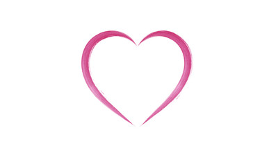 Watercolour heart frame vector illustration 