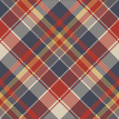 Tartan coarse fabric texture seamless pattern