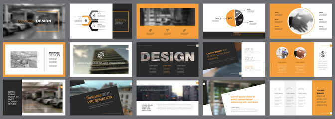 Fifteen Startup Slide Templates Set
