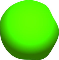 Light green rough circle badge