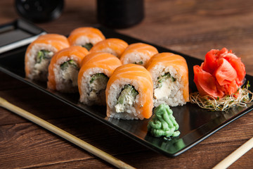 Best Types of Sushi Rolls. Philadelphia Roll, California Roll, Eel Avocado Roll. Delicious rolls...