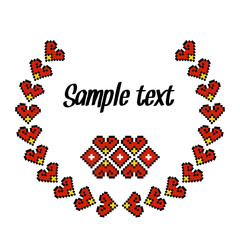 Vector ethnic frame template