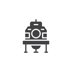 Spaceship vector icon. filled flat sign for mobile concept and web design. ufo simple solid icon. Symbol, logo illustration. Pixel perfect vector graphics