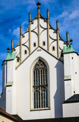 Fototapeta na wymiar Teilansicht der Basilika St. Ulrich und Afra, Südwestansicht, in Augsburg