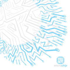 Vector circuit board, digital technologies abstraction. Computer microprocessor scheme, futuristic design. Microprocessor scheme abstract background