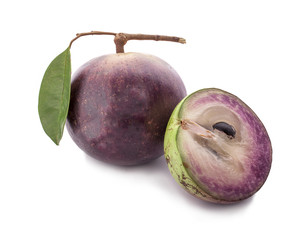plum on a white background