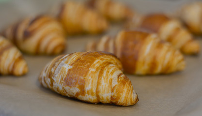 Gipfel auf dem Backblech - Croissant