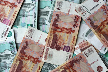 рубли фон банкноты