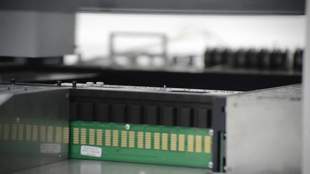 The work of the SMT machine.