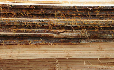 Rough cut timber