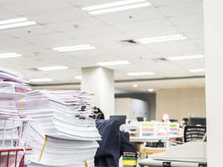 Stack of document on the table , business concept