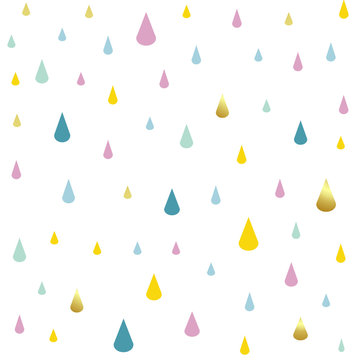 kids pattern rain drops 