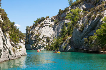 Obraz premium Gorge du Verdon canyon river in south of France